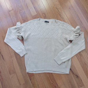 NWOT Banana Republic ruffle sleeve swester Small